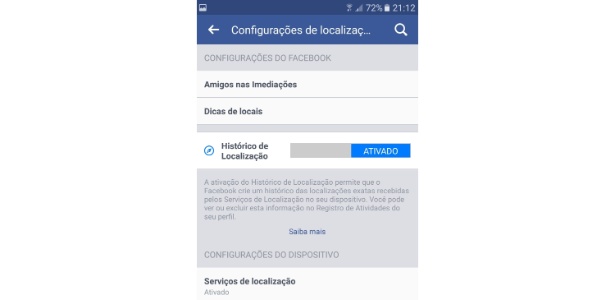 usar o Facebook para achar um celular perdido ou roubado.